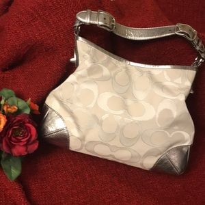 Large Coach Signature Shoulder Bag